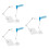 3Ensembles Présentoir Plastique Figurine Effet Maison 3
