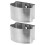 4Pièces Accessoires De Fin De Rampe Argentées PVC Pour Usage Intérieur 2