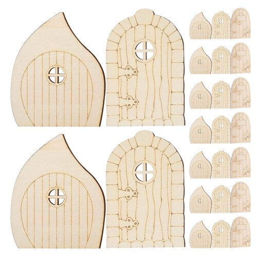180Pièces Portes Miniatures Bois À Décorer Pour De 1