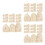 180Pièces Portes Miniatures Bois À Décorer Pour De 6
