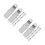2Pièces Clips Métal Argentés Mini -Câbles Robustes 4