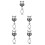 5Pièces Clip De Partition Lyre Multifonction Pour Clarinette Noir 6