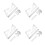 24Pièces Ensemble Règles Angleurs Plastique Transparent Étudiant 8