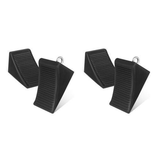 4Pièces -Roues Durable En Caoutchouc Pour Véhicules Et Remorques 2