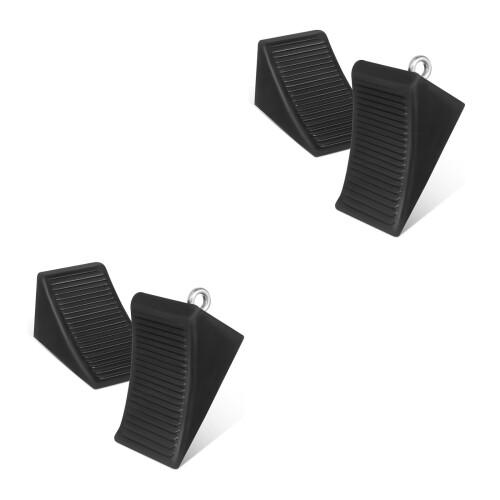 4Pièces -Roues Durable En Caoutchouc Pour Véhicules Et Remorques 1