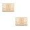 2Pièces -Livre Bois Khaki Ajustable Portable Pour 4