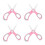 4Pièces Ciseaux Bébé Céramique Rose Portable Lames Sécurisés 6