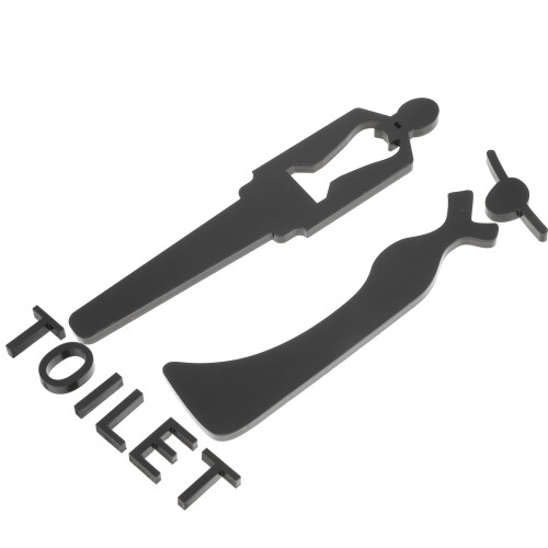 2Pièces Ensemble Panneaux Toilettes En Durable Unisexe 1