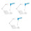 3Ensembles Présentoir Plastique Figurine Effet Maison 4