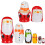 5Pièces Jouets Traditionnels Bois Colorées 1
