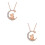 2Pièces S925 Argent Rhinestone Mode Élégante 7