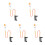 5Ensembles Dispositif D'entraînement Tennis De Table Durable 4