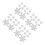 40Pièces Étiquette Flocon Acier Inoxydable Argent Style Hiver 5