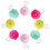 8Paires Pompons Lacets Pour Roller Fourrure Synthétique Colorée 1