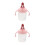 2Pièces Rose PP Silicone Anti- À Poignées Senior 8