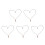 5Pièces Pendentif Bois Pour Collier Unisexe Design Authentique 3