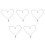5Pièces Pendentif Bois Pour Collier Unisexe Design Authentique 7