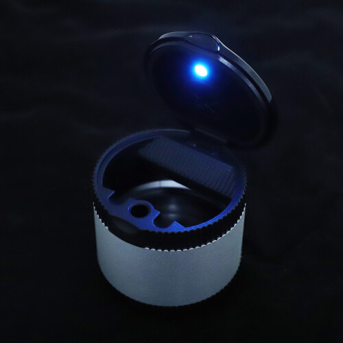 5Pièces Cendrier Voyage Métal Compact Avec Couvercle 1