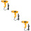 3Pièces Chauffage Électrique Portable Air Chaud Multifuntion 10