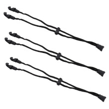 6Pièces Cordon Masque Élastique Réglable Noir Pour Sport Extensible