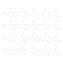100Pièces Supports Métal Pour Poupées Organisateur De Vêtements
