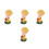 4Pièces Mini Bobble Résine Ornamental Et Maison Coloré 6