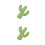 2Pièces À Cactus Vert Pour Chat, Papier Réutilisable 4