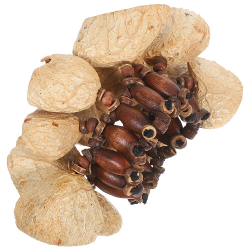 3Pièces Bracelet Naturel Shaker Percussion Nuts Pour Danse 1