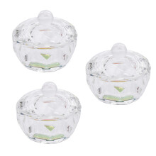 6Pièces Coupes Liquide En Verre Transparent Pour Salon Ongles