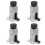 4Pièces Spreader Jambe De Force Suspension Outil Mécanique 7