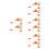 8Pièces Whippen Bois Beige Accessoires Pour Piano Vertical Durable 4