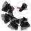 12Pièces Noir Flexible Pour Fleurs Gâteaux 11