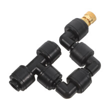 5Pièces De Brumisation ABS Noir Pour Jardin Multifonction