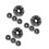 12Pièces Noir Flexible Pour Fleurs Gâteaux 5