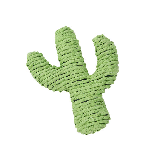 2Pièces À Cactus Vert Pour Chat, Papier Réutilisable 1