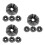 12Pièces Noir Flexible Pour Fleurs Gâteaux 4