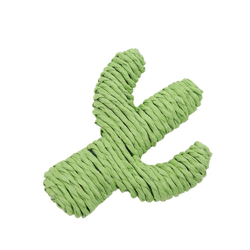 2Pièces À Cactus Vert Pour Chat, Papier Réutilisable