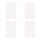 4Pièces Couverture 6 Trous Rose Élégante Pailletée 3