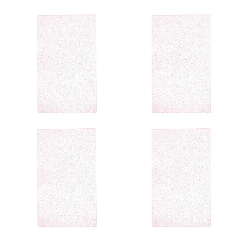 4Pièces Couverture 6 Trous Rose Élégante Pailletée 2