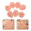 4Ensembles Modèles Silicone Couleur Beige Pour Pratique Perçage Corps 8
