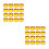 100Pièces Marque-Prix Promotionnel Papier Orange Durable Pour Commerce 4