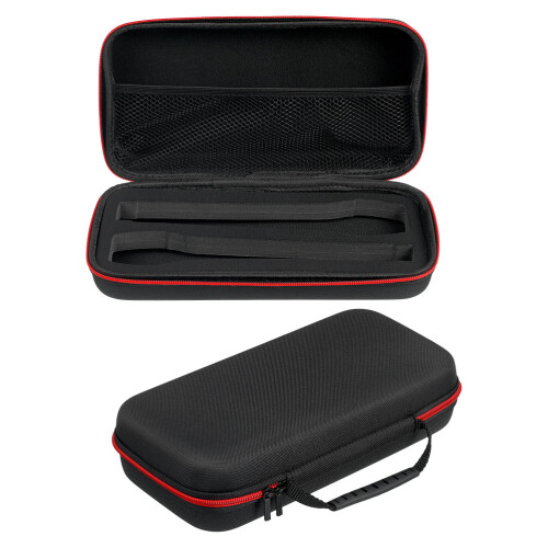 6Pièces Boîte Rangement Microphone Rigide Eva Portable Noire
