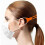 3Pièces Extenseurs De Masque En Silicone Orange Souple 5