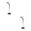 2Pièces Porte-Sèche- 360 Rotatif Noir Pratique Pour 6