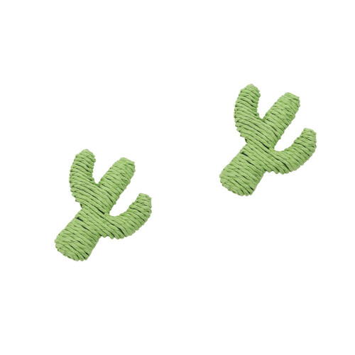 2Pièces À Cactus Vert Pour Chat, Papier Réutilisable 2