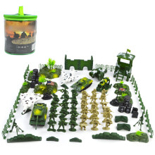 180Pièces Ensemble Militaire Jouet Soldats Olive Vert Jeu Imaginatif