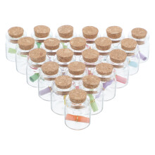 96Pièces Mini Vials En Verre Bouchons Pour Artisanat Cadeaux