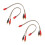 10Pièces Câbles Adaptateurs Rca À Double Audio 3