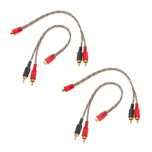 10Pièces Câbles Adaptateurs Rca À Double Audio 2