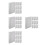 40Pièces Mini Panneaux Toiles Blanches Coton Bois Idéales Pour Dessin 8